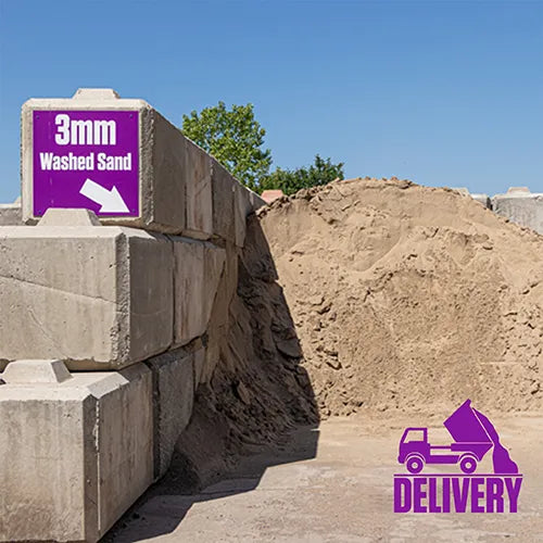 3MM Washed Sand Delivery in Bulk Bin