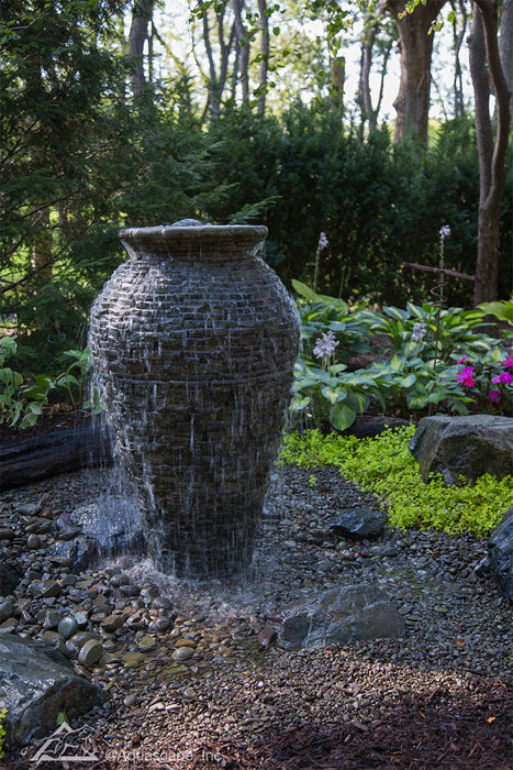 Medium Stacked Slate Urn Water Fountain